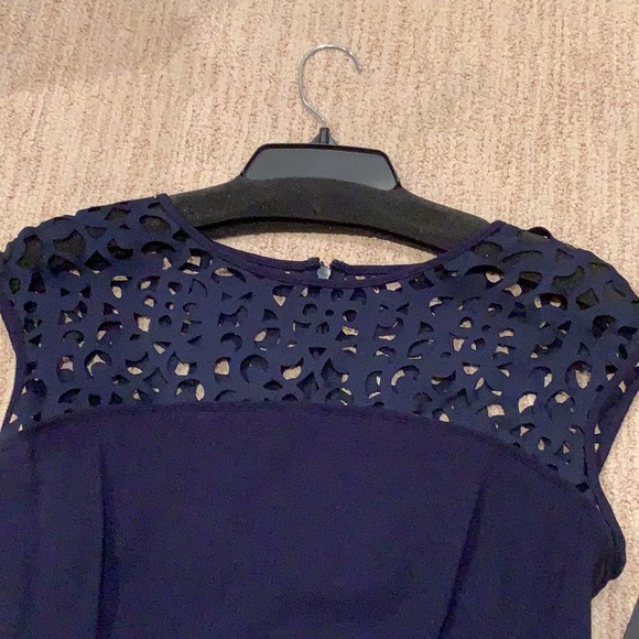 NWT Lauren navy laser cutout dress 10p - Picture 3 of 7